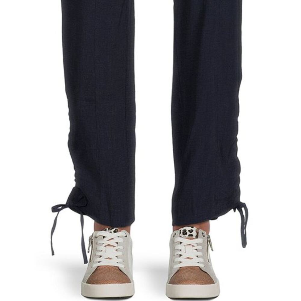 Elie Tahari Women's Belted Ankle Jumpsuit Blue Corporate Core Minimalist Size S - Picture 12 of 16